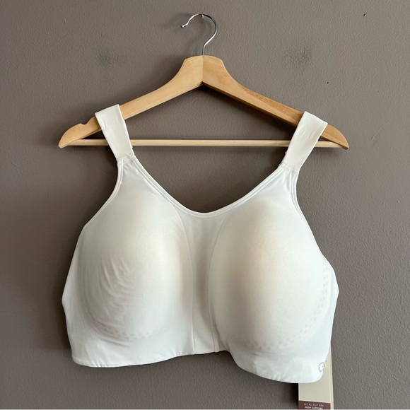 CALIA Womens Go All Out Size 42DD High Support Activewear Bra White Breathable - Picture 2 of 14